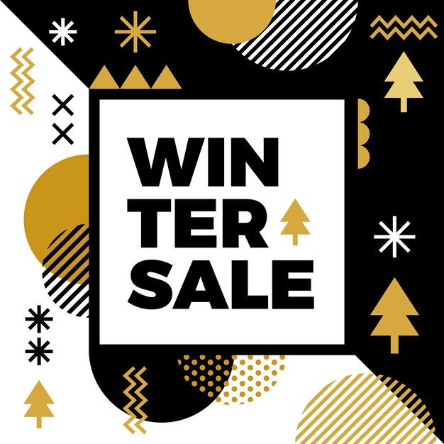 Flat winter sale post