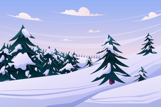 Flat winter season celebration background