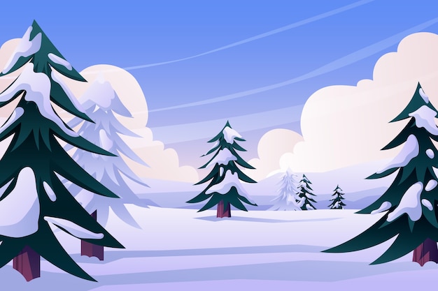 Flat winter season celebration background