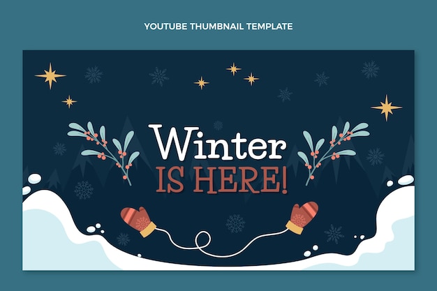 Flat winter youtube thumbnail