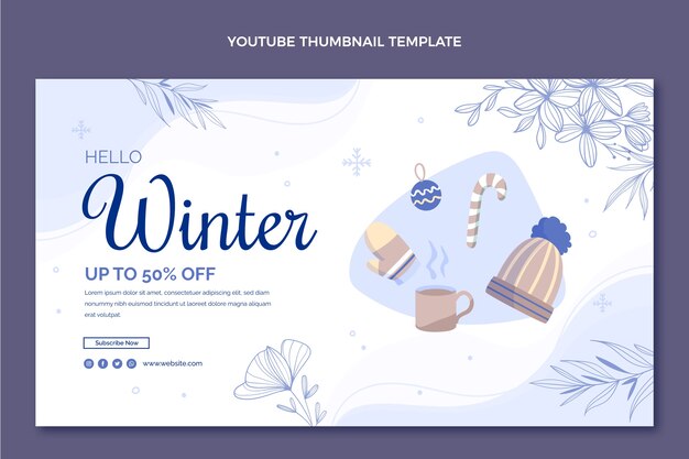 Flat winter youtube thumbnail