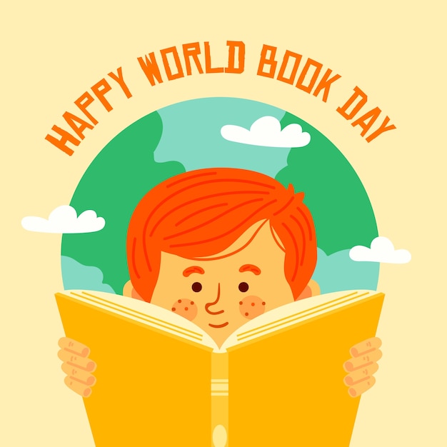 Flat world book day with reader