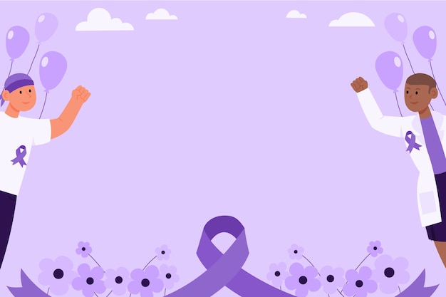 Free Vector flat world cancer day background