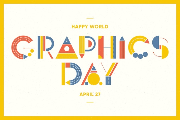 Free vector flat world graphics day horizontal banner