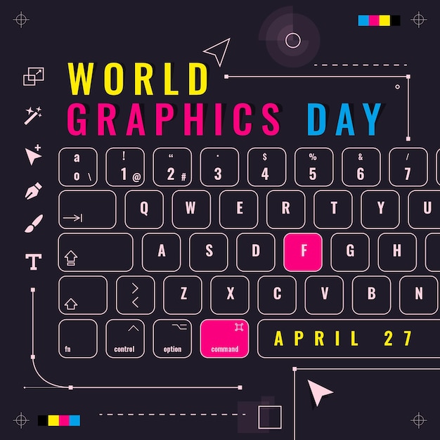 Free vector flat world graphics day illustration