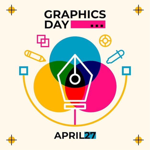 Free vector flat world graphics day illustration