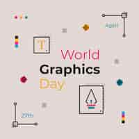 Free vector flat world graphics day illustration