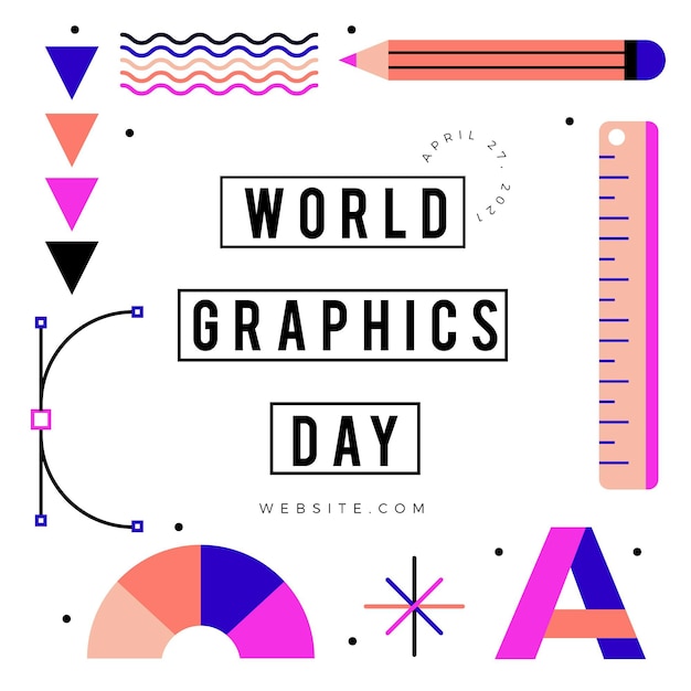 Free Vector flat world graphics day illustration