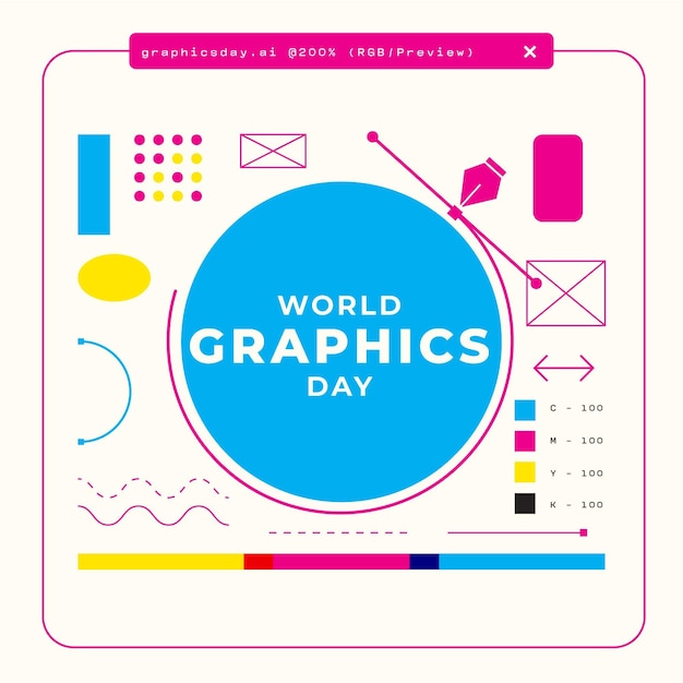 Free Vector flat world graphics day illustration