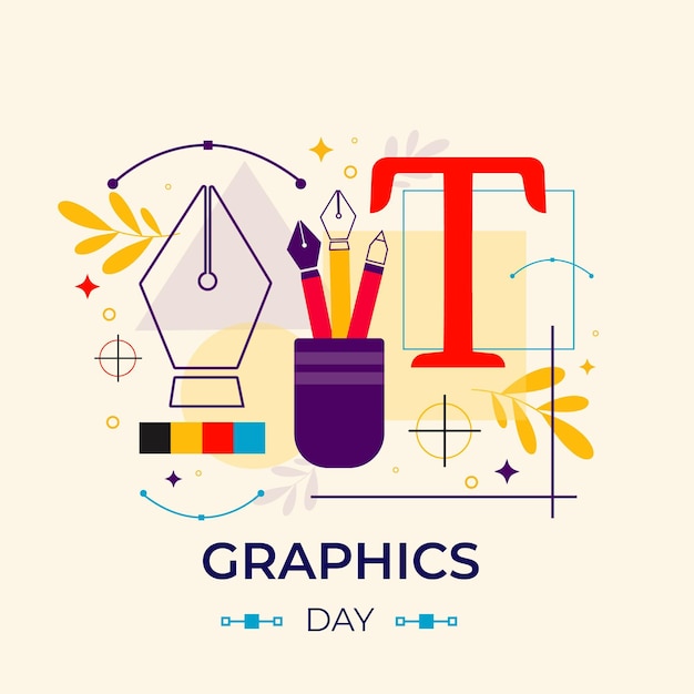 Free Vector flat world graphics day illustration