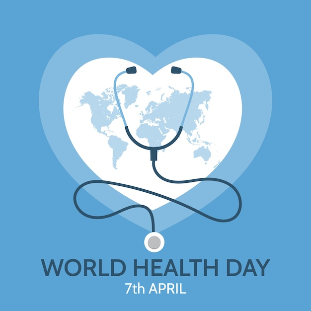 Free Vector flat world health day background