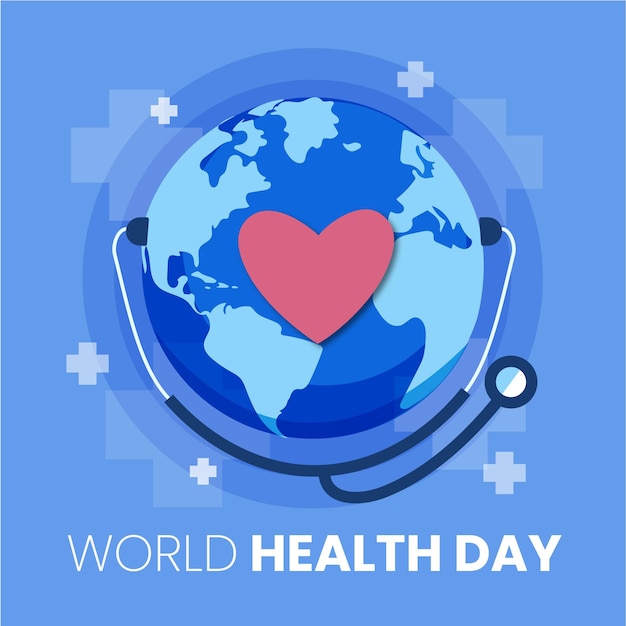 Free Vector flat world health day illustration