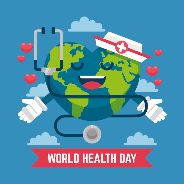 Free Vector flat world health day illustration