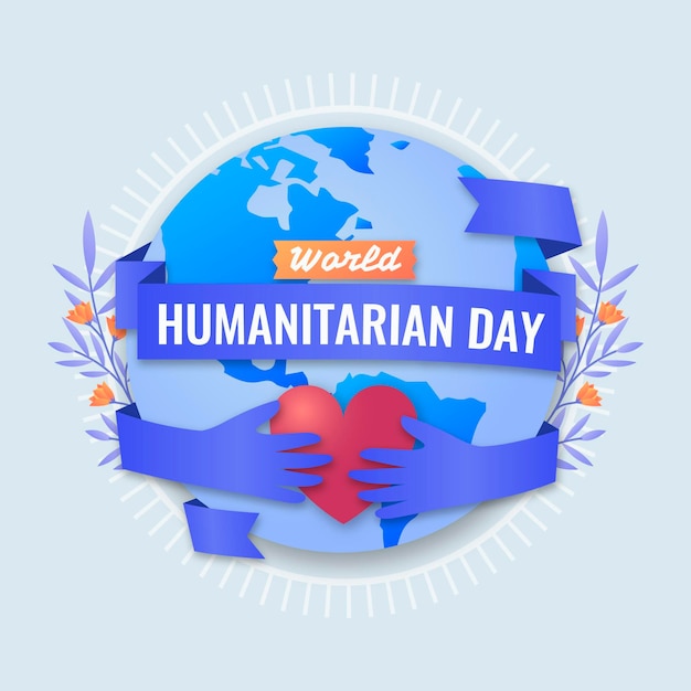 Free Vector flat world humanitarian day