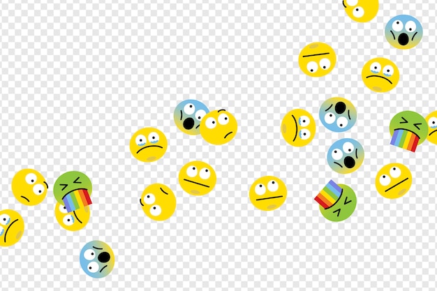 Floating emojis