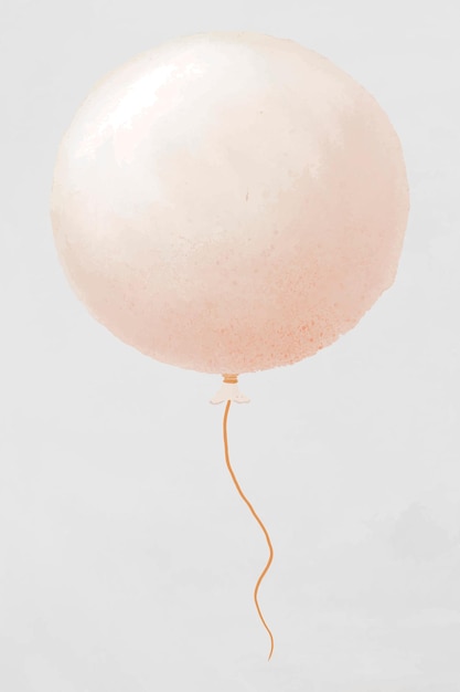 Free Vector floating white balloon element vector