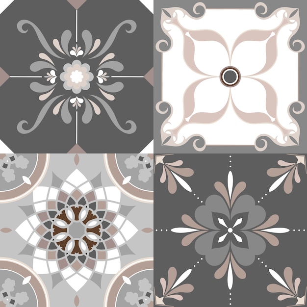 Floor tiles set