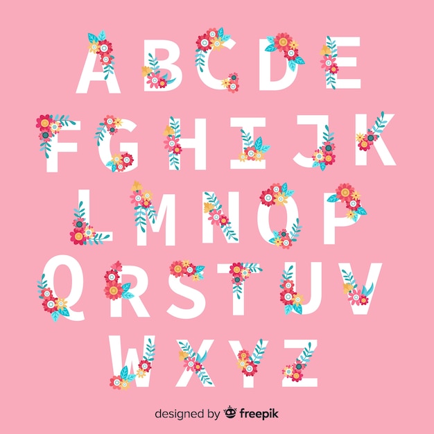 Floral alphabet