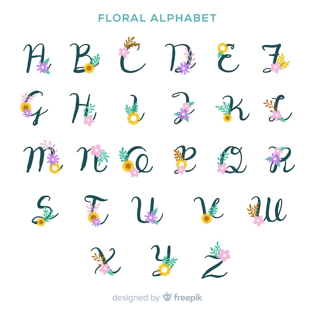 Floral alphabet