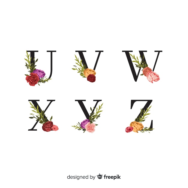 Floral alphabet