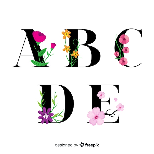 Floral alphabet