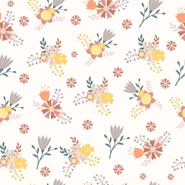 floral arrangement seamless pattern