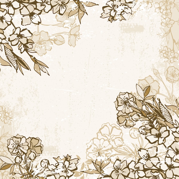 Free Vector floral background design