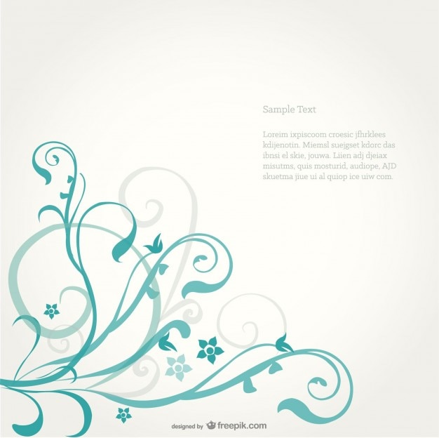 Free Vector floral background design 