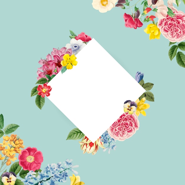 Free Vector floral background illustration