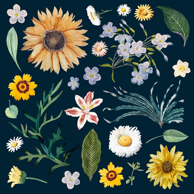 Floral background pattern