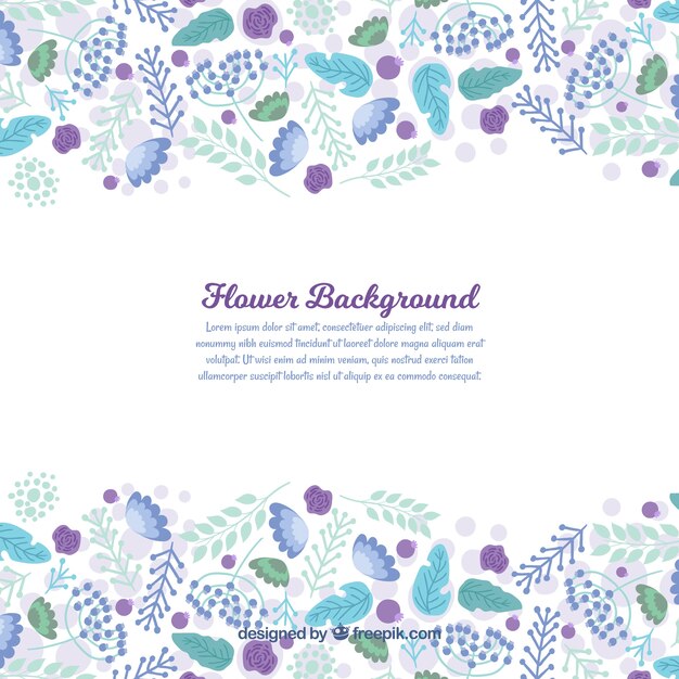 Floral background with elegant style