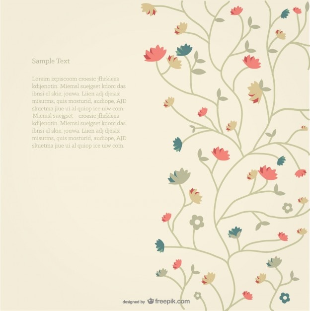 Free Vector floral background