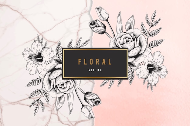 Free Vector floral background