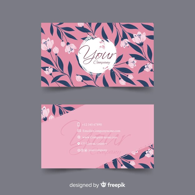 Floral business card 