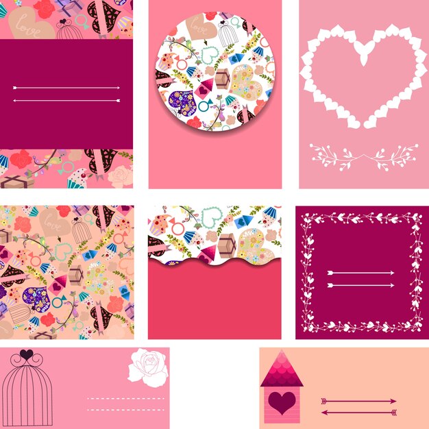 Floral cards collection