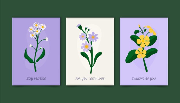 Floral cards collection