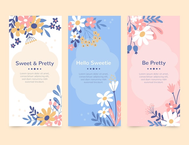 Floral cards collection