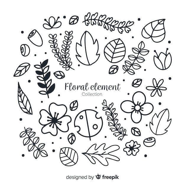 Floral decoration elements