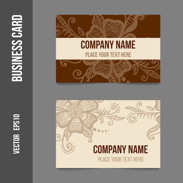 Floral design business card