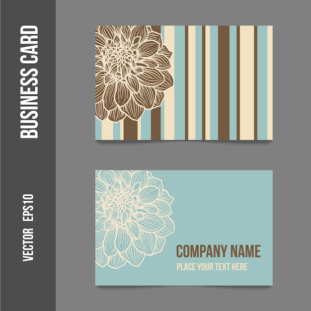 Floral design business card