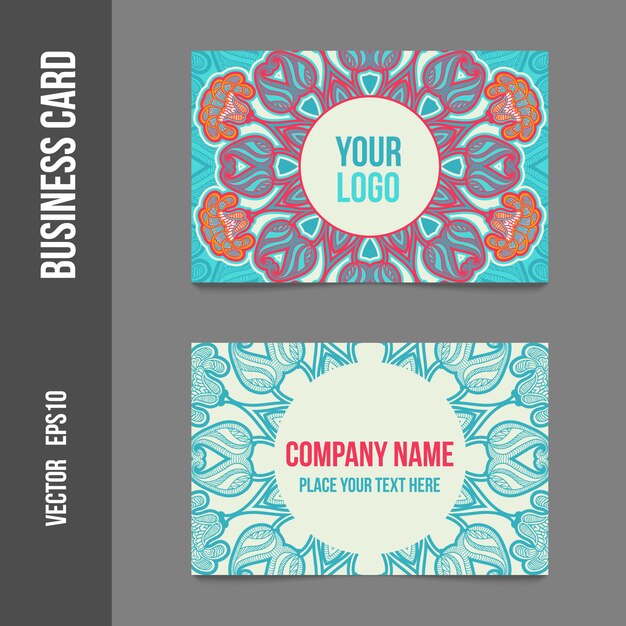 Floral design business card