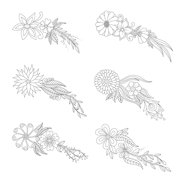 Free Vector floral design collection