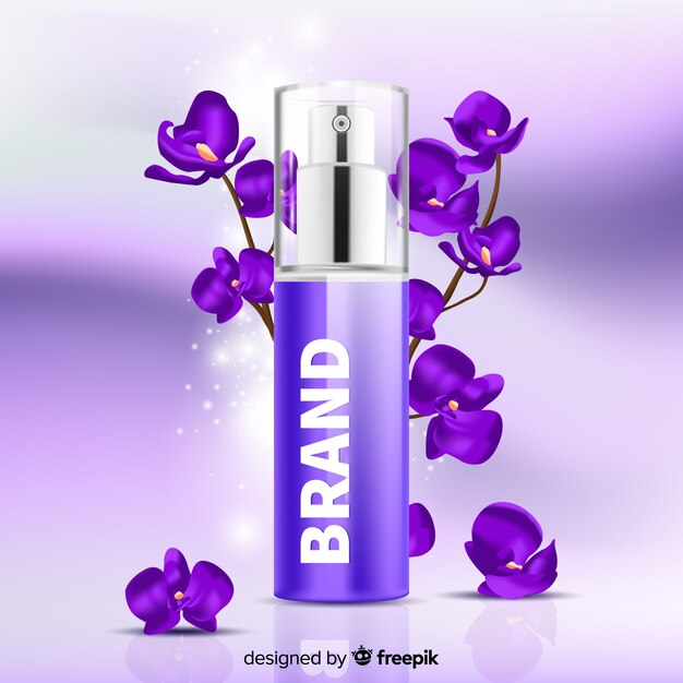 floral fragance on blurred background