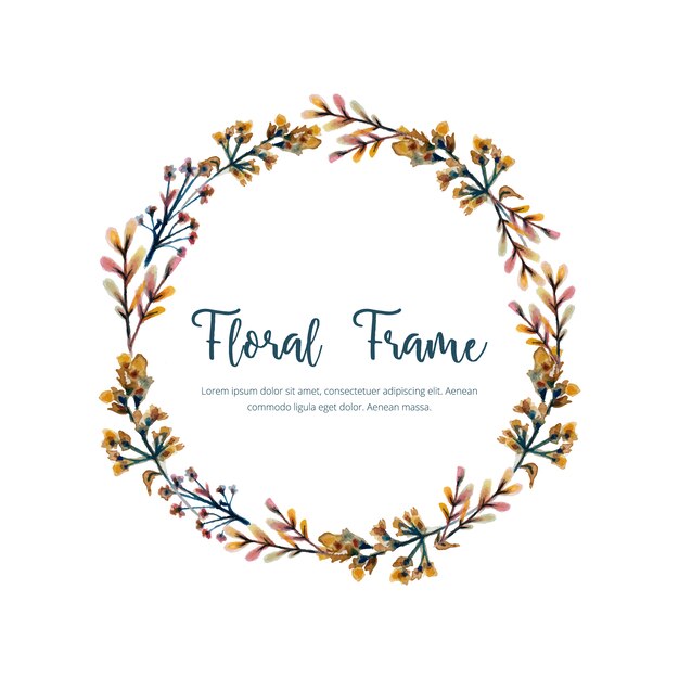 Floral frame background