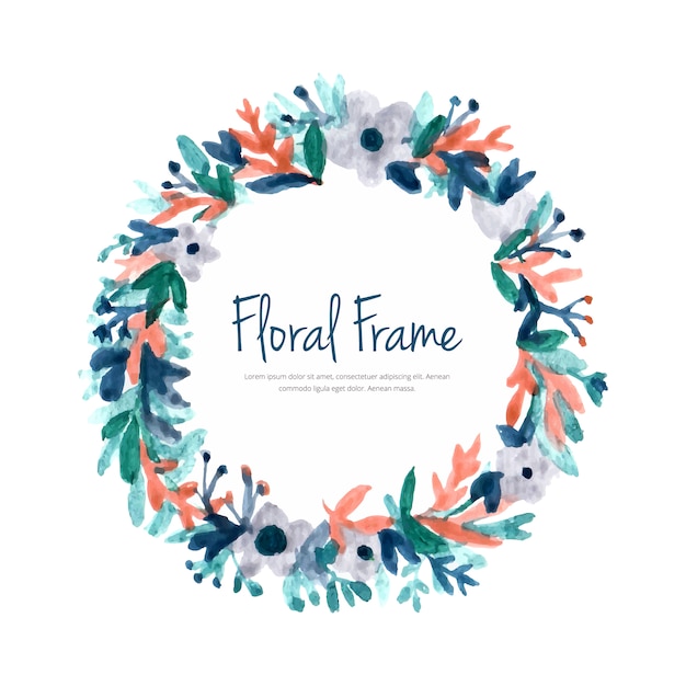 Floral frame background