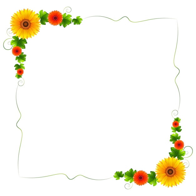 Floral frame design