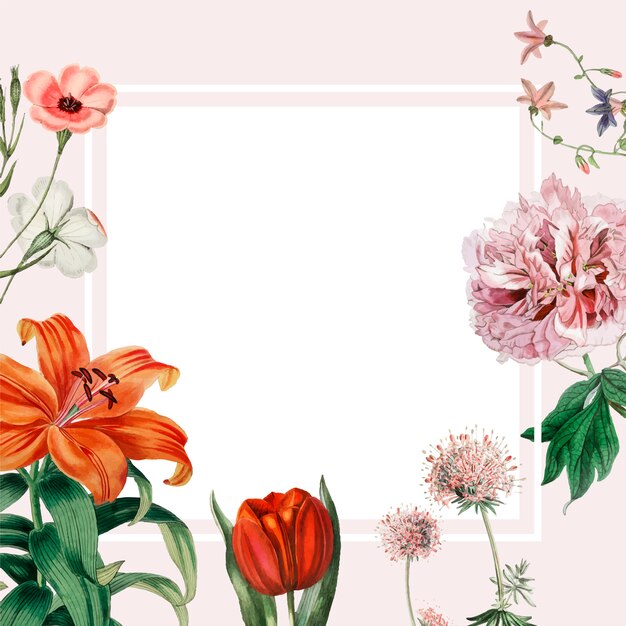 Floral frame design