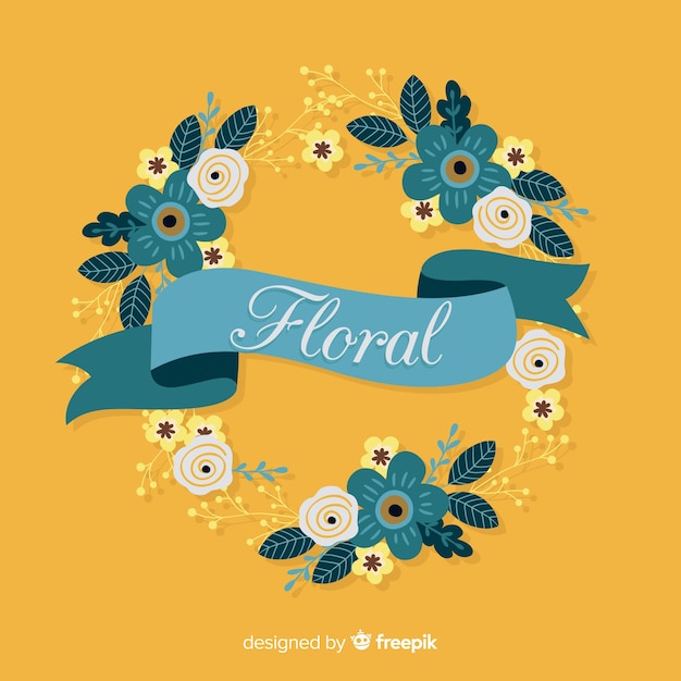 Free vector floral frame