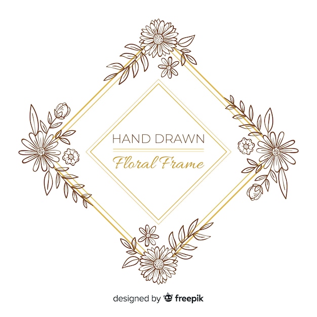 Free Vector floral frame