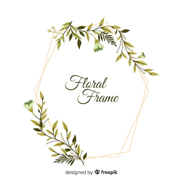 Free Vector floral frame